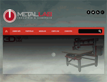 Tablet Screenshot of metallab.com.br
